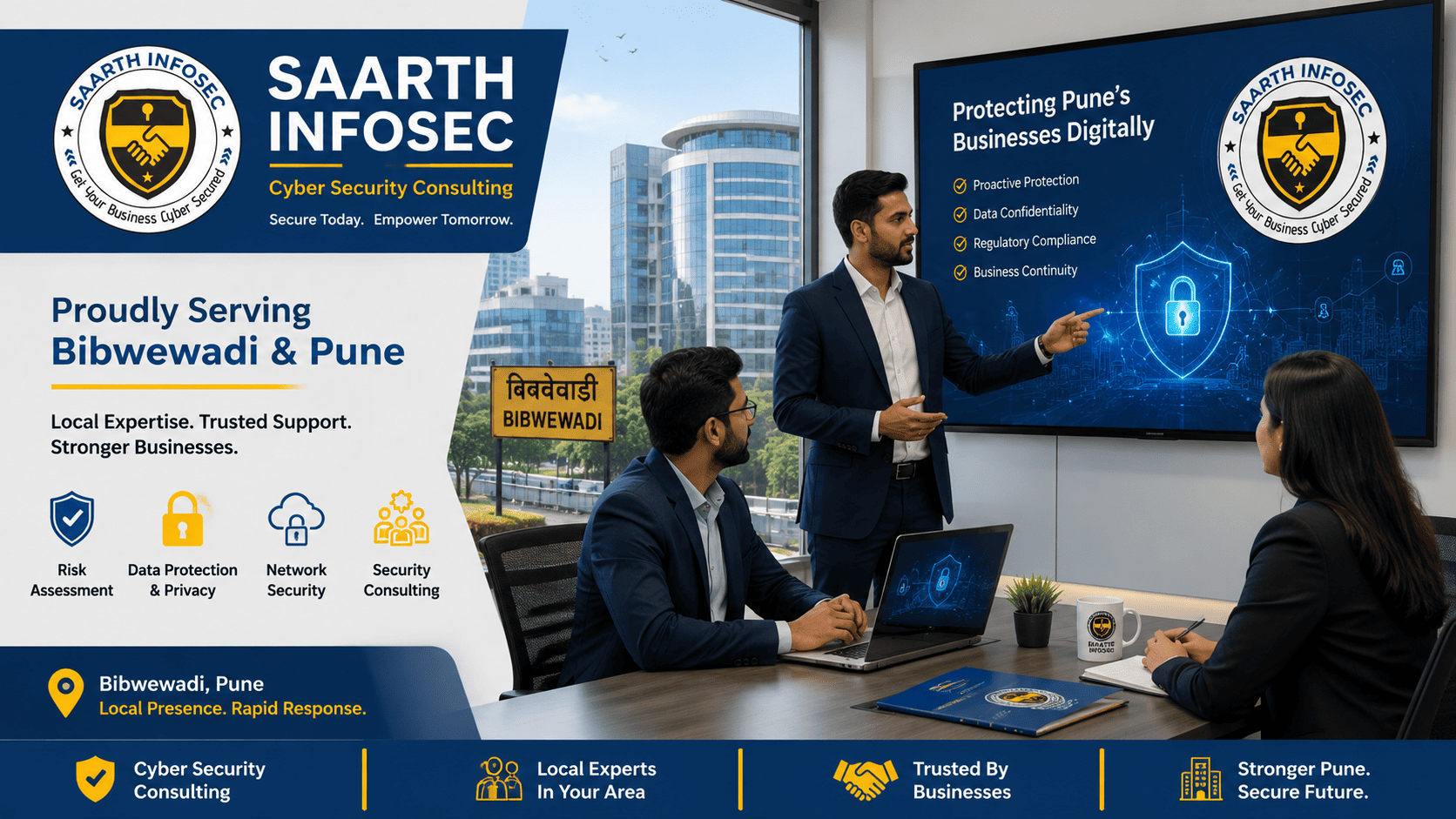 Cyber security consulting for businesses in Bibwewadi Pune